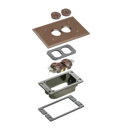 FLBC101BRTK Arlington Industries Brown Trim Kit-Concret