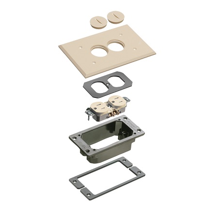 FLBC101LATK Arlington Industries Almond Trim Kit-Concret