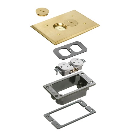 FLBC101MBTK Arlington Industries Brass Trim Kit-Concret