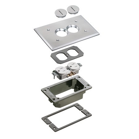 FLBC101NLTK Arlington Industries Nickel Trim Kit-Concret
