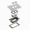 Show product details for FLBC101NLTK Arlington Industries Nickel Trim Kit-Concret