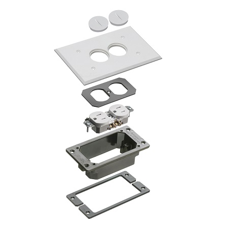 FLBC101WTK Arlington Industries White Trim Kit-Concrete