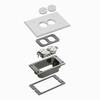 Show product details for FLBC101WTK Arlington Industries White Trim Kit-Concrete