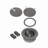 Show product details for FLBC5570BL Arlington Industries Recessed Cover Kits for 5.5 Inch Round Concrete Box - Black