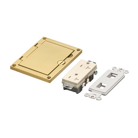 FLBC8501MB Arlington Industries Brass Concrete Floor Box Cover