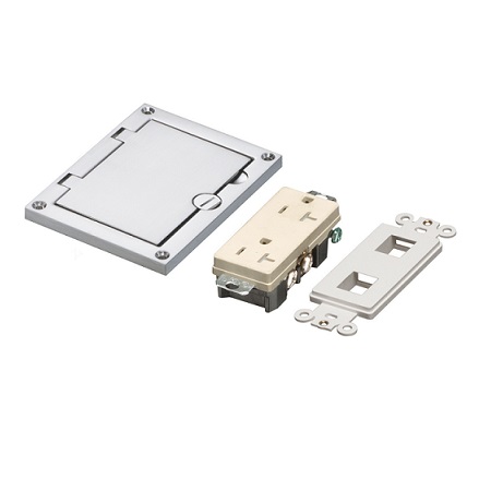 FLBC8501NL Arlington Industries Nickel Concrete Floor Box Cover
