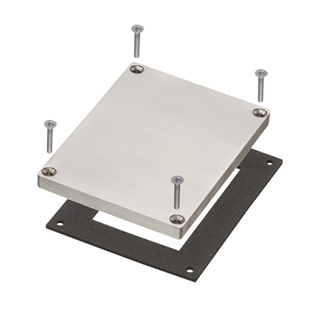 FLBC8508NL Arlington Industries Single Gang Blank Cover with Slotted Cover - Nickel