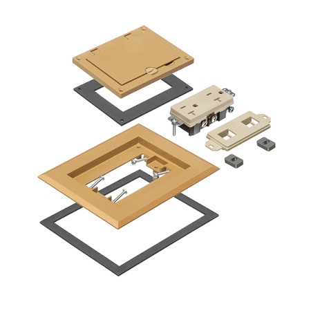 FLBC8510CA Arlington Industries Single Gang Plastic Cover Frame Kits
