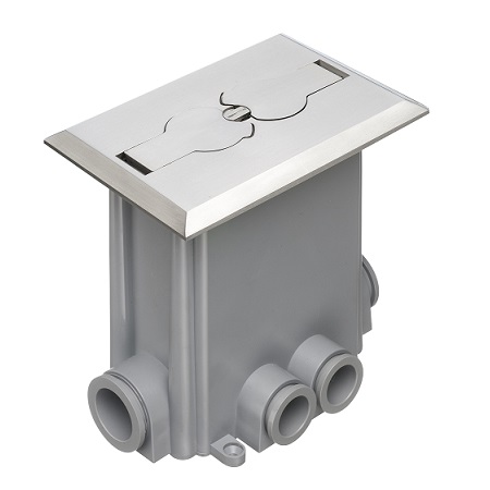 FLBCF101NL Arlington Industries Nickel Floor Box Concrete