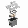 Show product details for FLBR101NL Arlington Industries Nickel Retro Floor Boxes