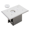 Show product details for FLBR101W Arlington Industries 1-Gang Non-Metallic Floor Box for Installed Floors - White