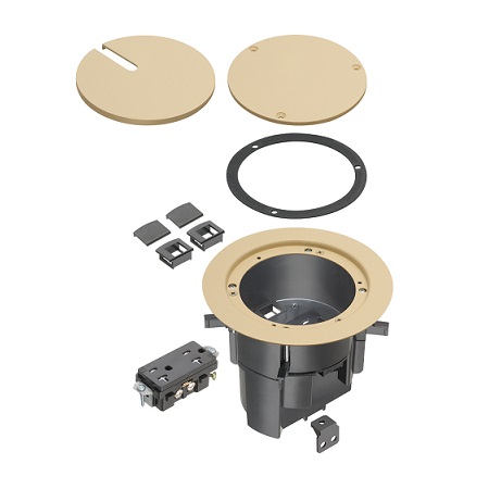 Arlington Industries IN BOX Floor Box Kit with Recessed Wiring Device