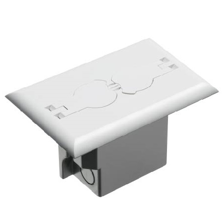 FLBRF101W Arlington Industries Retrofit Floor Box Flip White