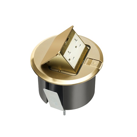 FLBT6520MB Arlington Industries Round Trapdoor with Brass