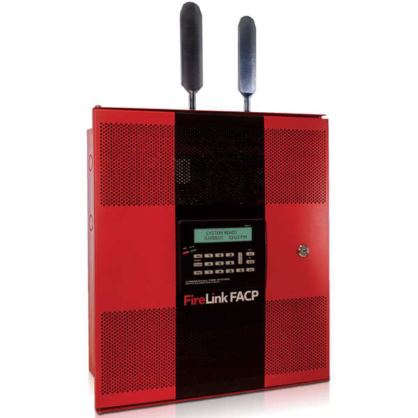 FLX2-32 Napco Firelink FACP Integrated 8 Zone Fire Alarm Control Panel and Dual SIM/Dual Path 5G LTE Cellular Alarm Communicator - Verizon plus AT&T Network
