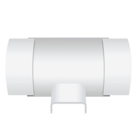 FMTR11501125-BE Wire Trak 1150 Series 1 1/2" W x 3/4" Corner Duct Raceway TO 1125 Tee Reducer Fitting - Beige