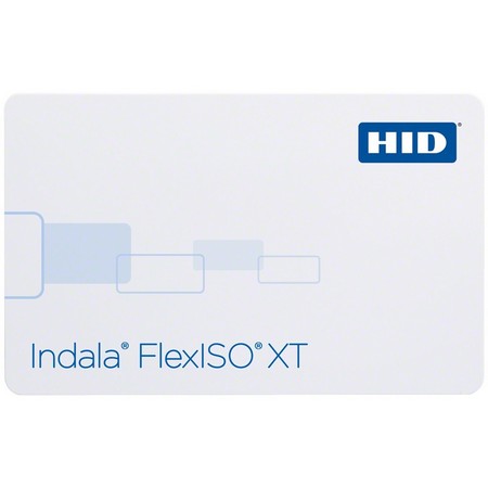 FPIXT-NSSCNA-0000-100 HID FlexPass Imageable Card FlexISO XT Composite Proximity Card Not Programmed Low Frequency 125 kHz Blank/Programmable Standard white glossy finish suitable for video imaging Standard white glossy finish with Indala logo card marking Sales Order & matching internal ID number suitable for dye sublimation imaging in most areas Position 3/Standard Location Back Side/Lower Right Corner None No Magstripe No Artwork - 100 Pack