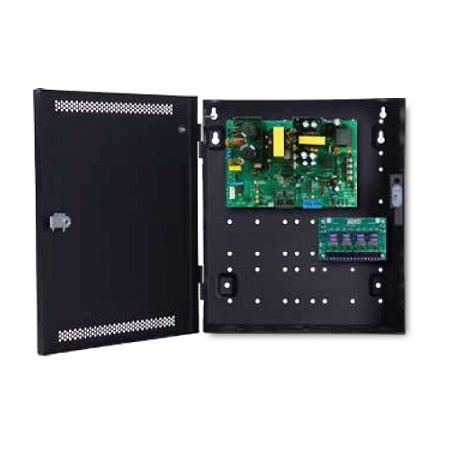 FPO150-D8E1R LifeSafety Power 12 Amp 12VDC 8 Auxiliary Class II Distribution Outputs Access Control Power Supply in UL Listed Indoor 12" W x 14" H x 4.5" D Electrical Enclosure - Red