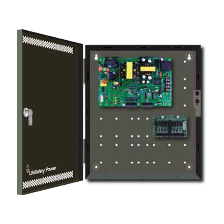 FPO150-F8PE1 LifeSafety Power 12 Amp 12VDC or 6 Amp 24VDC 8 FAI Class II Distribution Outputs Access Control and CCTV Power Supply in UL Listed Indoor 12" W x 14" H x 4.5" D Electrical Enclosure