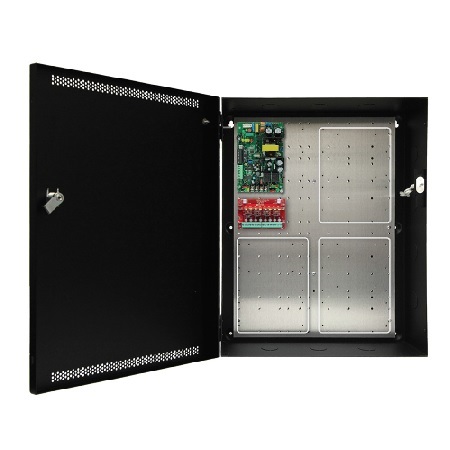 FPO75-D8PE2M LifeSafety Power Mercury 4 Door 6 Amp 12VDC 8 Auxiliary Class II Distribution Outputs Access Control Power Supply in UL Listed Indoor 16" W x 20" H x 4.5" D Electrical Enclosure