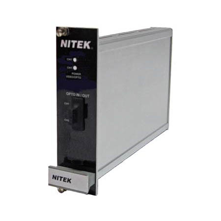 FRS322000R00 Nitek Fiber Optic 2 Channel Rack Mount Video Receiver - 1550nm