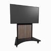 Show product details for FVS-1200SC-BHA0 Middle Atlantic  IFP Fixed Cart VESA 1200 Mounting Pattern with Black Base and 5th Ave Elm Finish