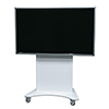 Show product details for FVS-800SC-WH Middle Atlantic FlexView Single Display Cart with 4" Casters Vesa 800 Mounting Pattern - White