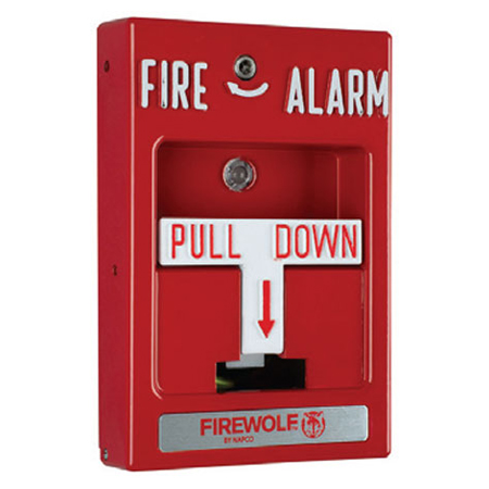 FWC-FSLC-PULL2K NAPCO Addressable Pull Station - Dual Action with Key Reset