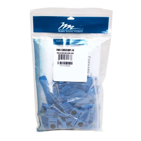 FWD-SIDECLMP-24 Middle Atlantic Forward Small Device Mounting Clamps - 24 Pack