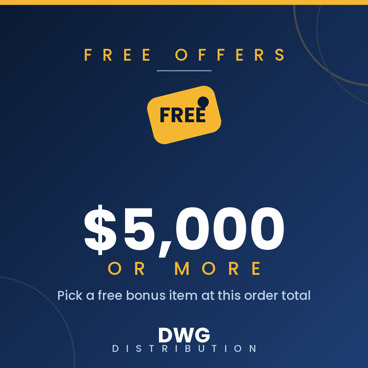 $5,000 OR MORE - Free Offers