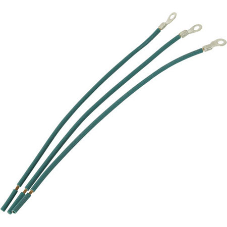 G-8X10 Middle Atlantic 8 Inch Ground Wires with Ring Terminal, for Use with MPR, 10 Pieces