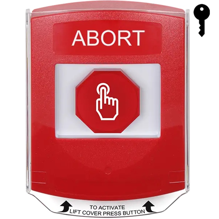 G3A022AB-EN STI G3 Multipurpose Push Button No Camera Red Shield Key-To-Reset Abort - English