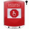 Show product details for G3A022PO-EN STI G3 Multipurpose Push Button No Camera Red Shield Key-To-Reset Emergency Power Off - English