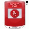 Show product details for G3A022PX-EN STI G3 Multipurpose Push Button No Camera Red Shield Key-To-Reset Push To Exit- English