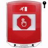Show product details for G3A022RM-EN STI G3 Multipurpose Push Button No Camera Red Shield Key-To-Reset Running Man Symbol - English