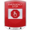 Show product details for G3A025ES-EN STI G3 Multipurpose Push Button No Camera Red Shield Momentary Emergency Stop - English
