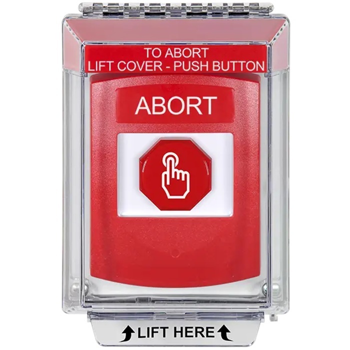 G3A035AB-EN STI G3 Multipurpose Push Button No Camera Red 14010 Flush without Sound Momentary Abort - English