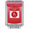 Show product details for G3A035ES-EN STI G3 Multipurpose Push Button No Camera Red 14010 Flush without Sound Momentary Emergency Stop - English