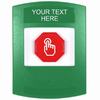 Show product details for G3A102ZA-EN STI G3 Multipurpose Push Button No Camera Green No Cover Key-To-Reset Custom Text - English