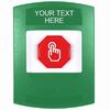 Show product details for G3A105ZA-EN STI G3 Multipurpose Push Button No Camera Green No Cover Momentary Custom Text - English