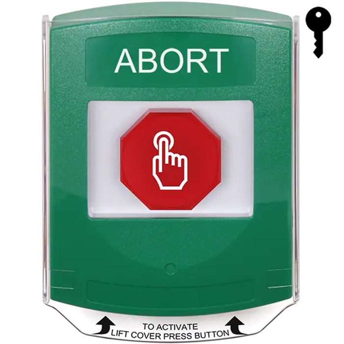 G3A122AB-EN STI G3 Multipurpose Push Button No Camera Green Shield Key-To-Reset Abort - English