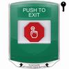 Show product details for G3A122PX-EN STI G3 Multipurpose Push Button No Camera Green Shield Key-To-Reset Push To Exit- English