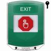 Show product details for G3A122XT-EN STI G3 Multipurpose Push Button No Camera Green Shield Key-To-Reset Exit - English