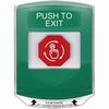 Show product details for G3A129PX-EN STI G3 Multipurpose Push Button No Camera Green Shield Turn-To-Reset Push To Exit- English
