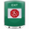 Show product details for G3A129XT-EN STI G3 Multipurpose Push Button No Camera Green Shield Turn-To-Reset Exit - English