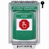 Show product details for G3A132ES-EN STI G3 Multipurpose Push Button No Camera Green 14010 Flush without Sound Key-To-Reset Emergency Stop - English