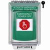 Show product details for G3A132PO-EN STI G3 Multipurpose Push Button No Camera Green 14010 Flush without Sound Key-To-Reset Emergency Power Off - English