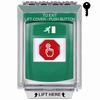Show product details for G3A132RM-EN STI G3 Multipurpose Push Button No Camera Green 14010 Flush without Sound Key-To-Reset Running Man Symbol - English