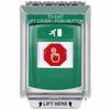 Show product details for G3A135RM-EN STI G3 Multipurpose Push Button No Camera Green 14010 Flush without Sound Momentary Running Man Symbol - English