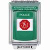 Show product details for G3A139PL-EN STI G3 Multipurpose Push Button No Camera Green 14010 Flush without Sound Turn-To-Reset Police - English